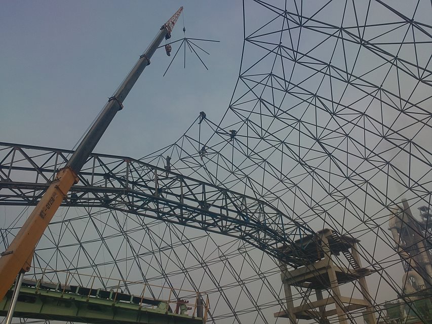 海城网架施工
